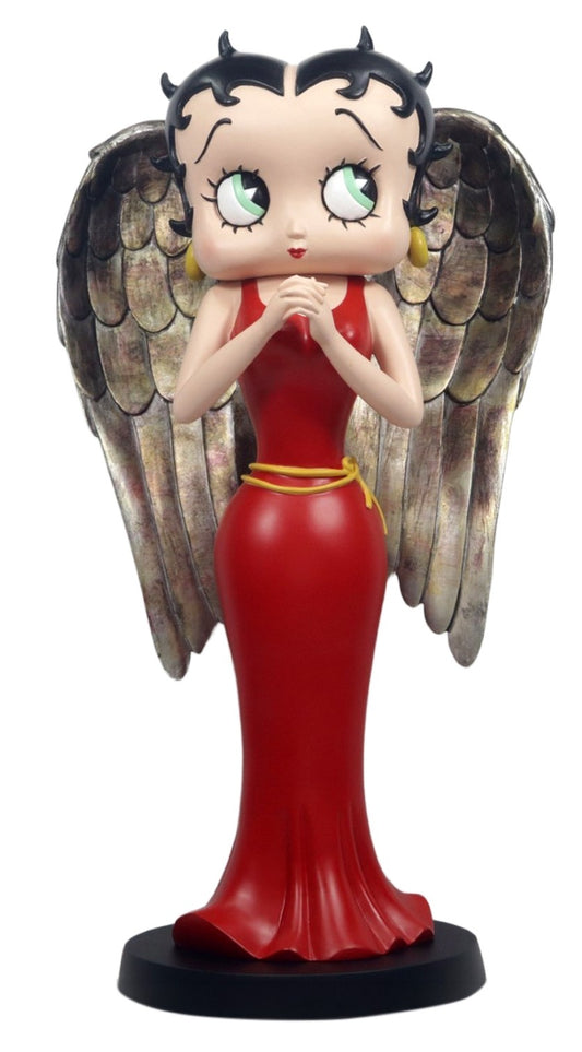 Betty Boop Angel in Red Robe with Antique Gold Wings (Betty Boop)