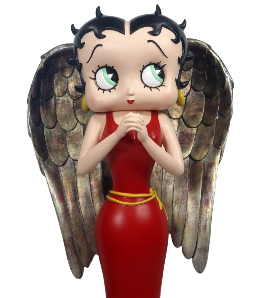 Betty Boop Angel in Red Robe with Antique Gold Wings (Betty Boop)