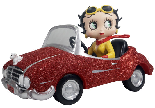 Betty Boop In Motor Car - Red Glitter (Betty Boop)