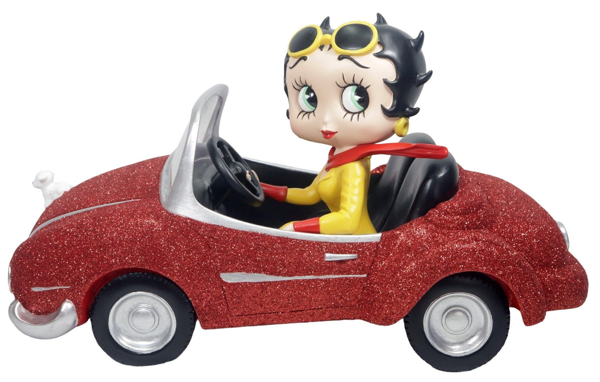 Betty Boop In Motor Car - Red Glitter (Betty Boop)