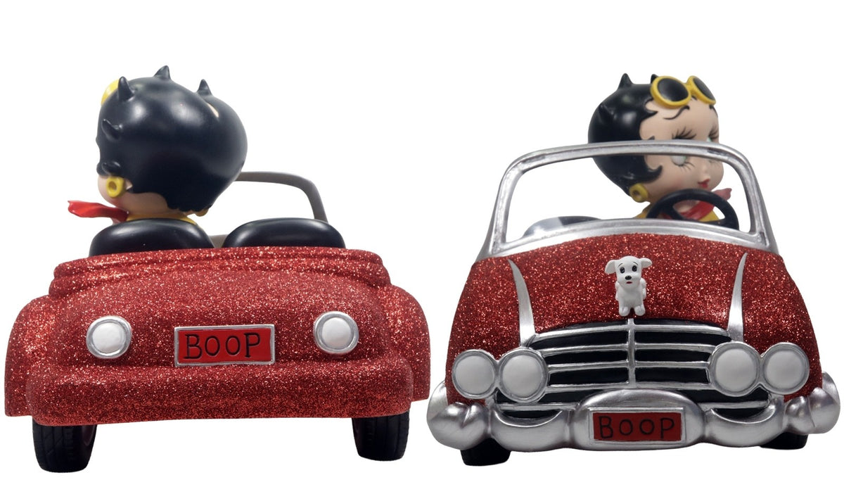 Betty Boop In Motor Car - Red Glitter (Betty Boop)