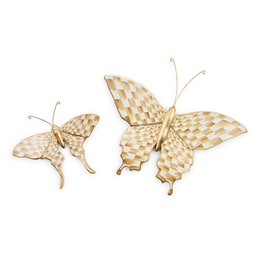 Mocha Butterfly Wall Decor Duo (Mackenzie Childs)