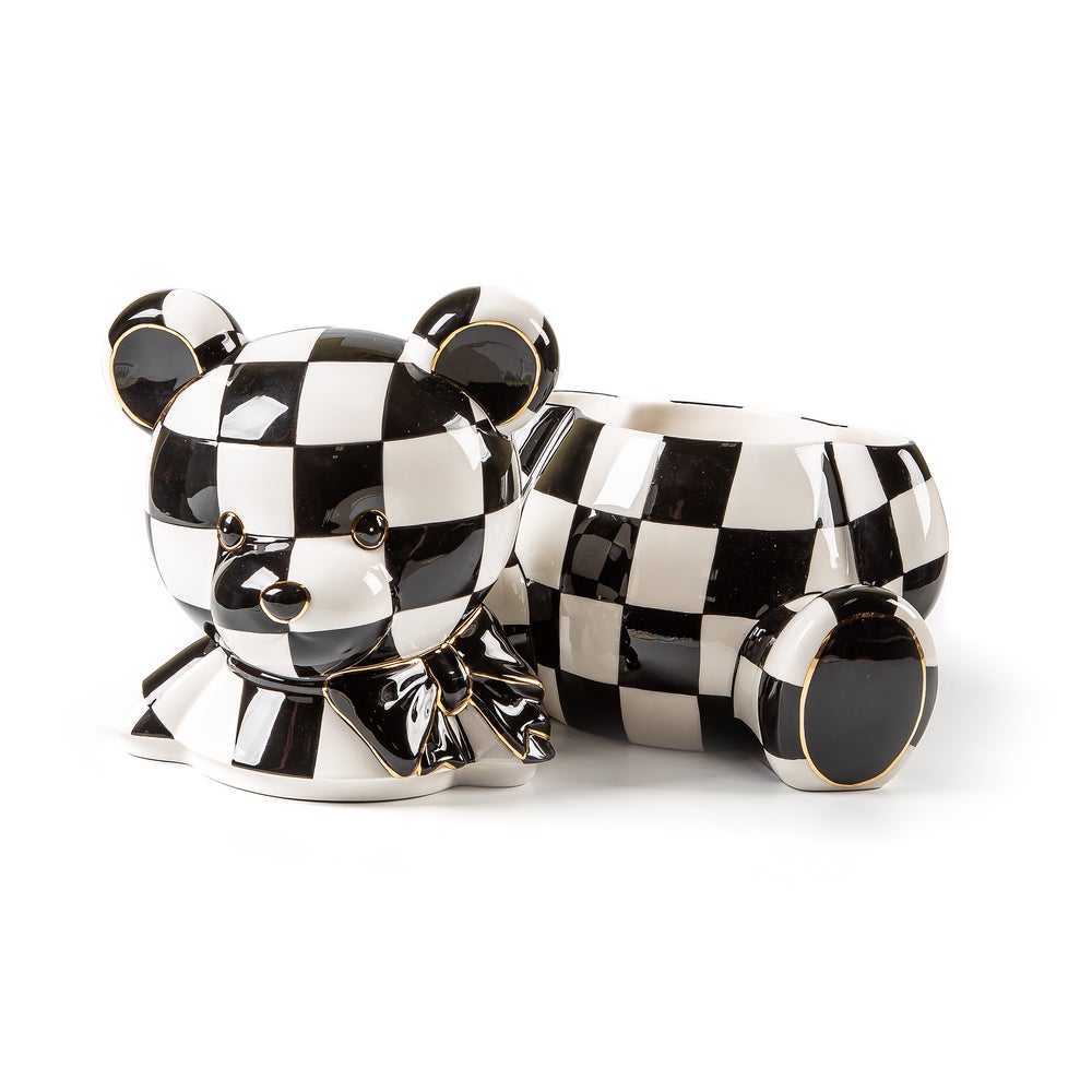 Courtly Bear Cookie Jar (Mackenzie Childs)