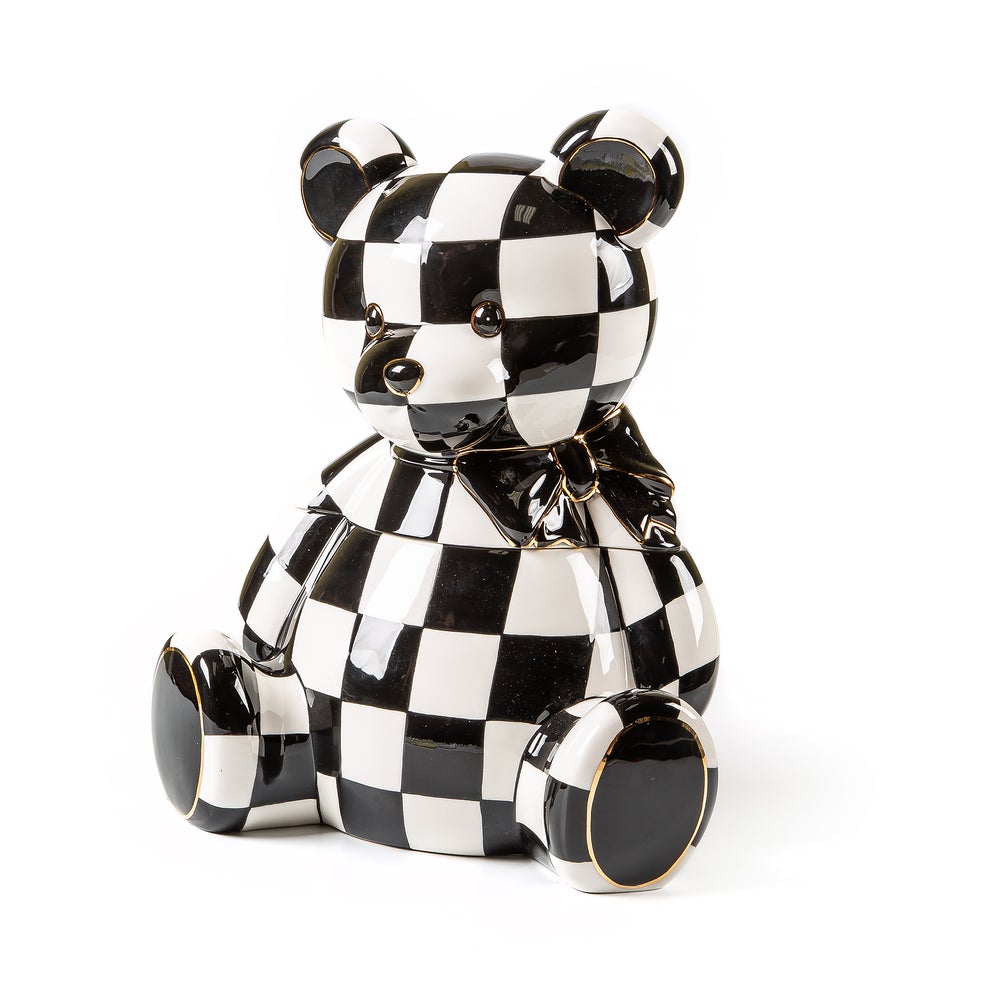 Courtly Bear Cookie Jar (Mackenzie Childs)