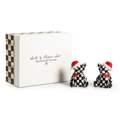 Courtly Santa Bear Salt & Pepper Set (Mackenzie Childs)
