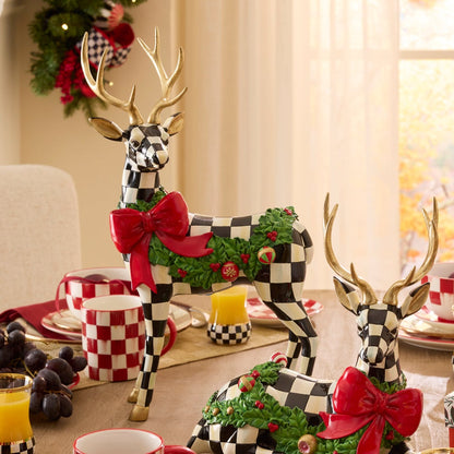 Holly Check Standing Deer (Mackenzie Childs)