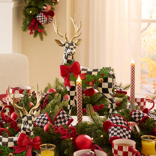 Holly Check Standing Deer (Mackenzie Childs)