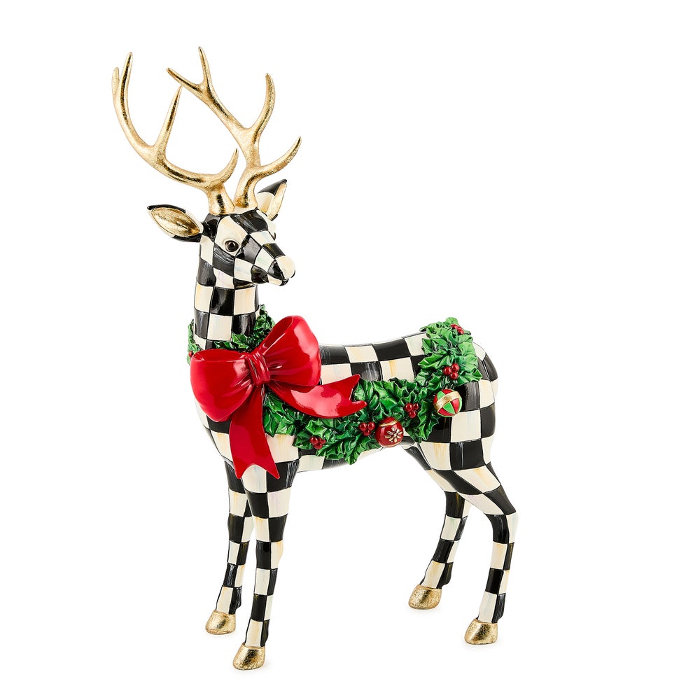 Holly Check Standing Deer (Mackenzie Childs)