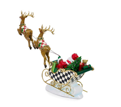 Illuminated Sleigh Ride & Reindeer (Mackenzie Childs)