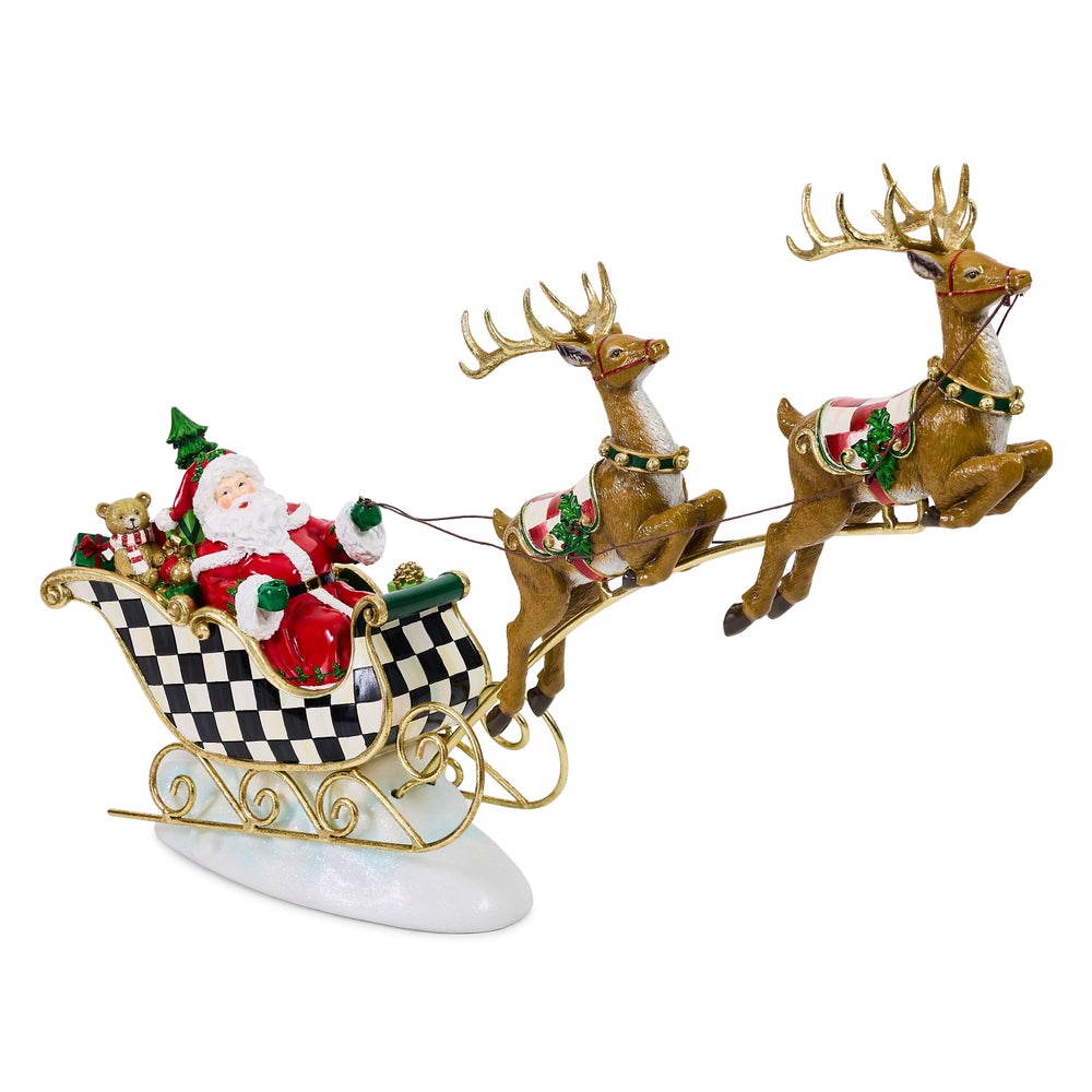 Illuminated Sleigh Ride & Reindeer (Mackenzie Childs)