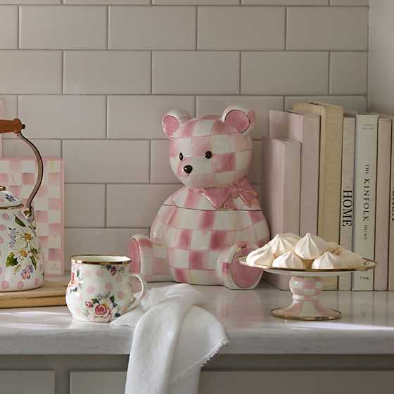 Rosy Bear Cookie Jar (Mackenzie Childs)