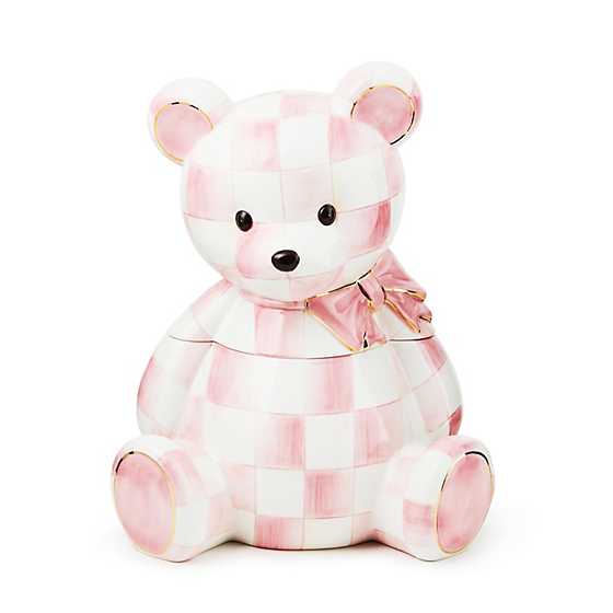 Rosy Bear Cookie Jar (Mackenzie Childs)