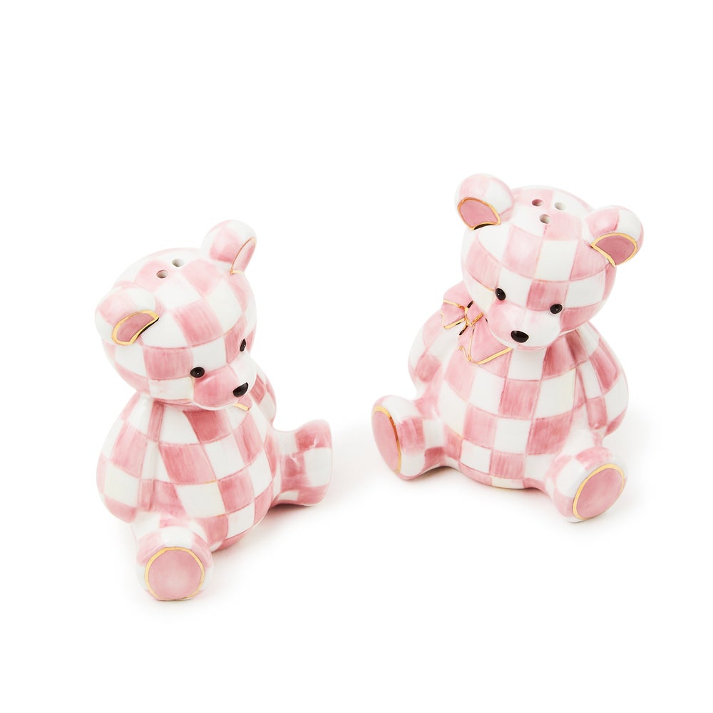 Rosy Bear Salt & Pepper Set (Mackenzie Childs)