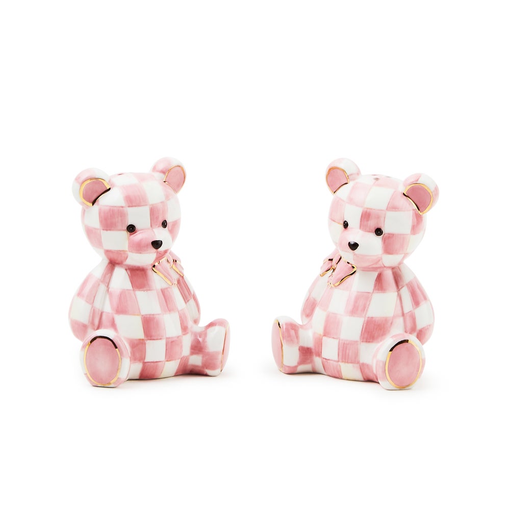 Rosy Bear Salt & Pepper Set (Mackenzie Childs)