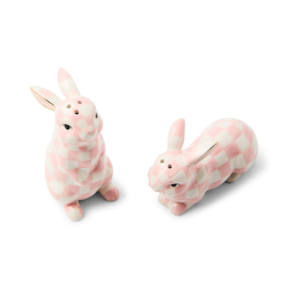 Rosy Check Bunny Salt and Pepper Set (Mackenzie Childs)