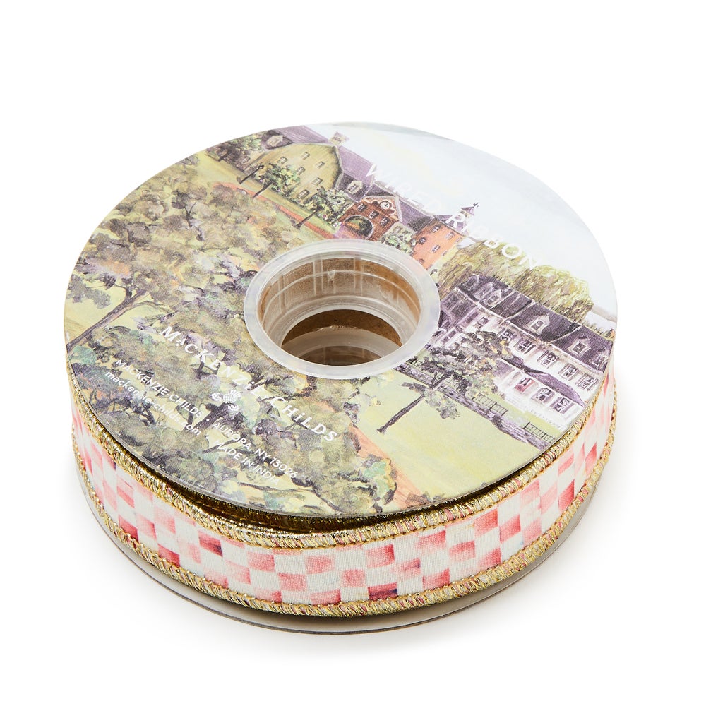 Rosy Check 1" Ribbon (Mackenzie Childs)