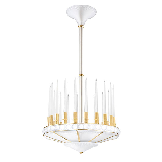 Perles Chandelier - Satin Gilded Finish D690 (Lalique Special Order)