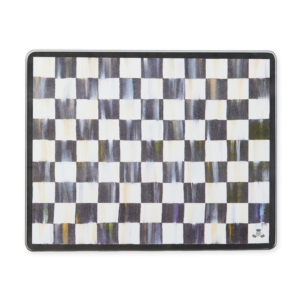 Courtly Check Glass Cutting Boards, Set of 2 (Mackenzie Childs)