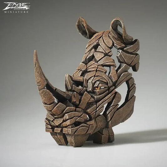 Miniature Rhinoceros Bust (Edge Sculpture by Matt Buckley)