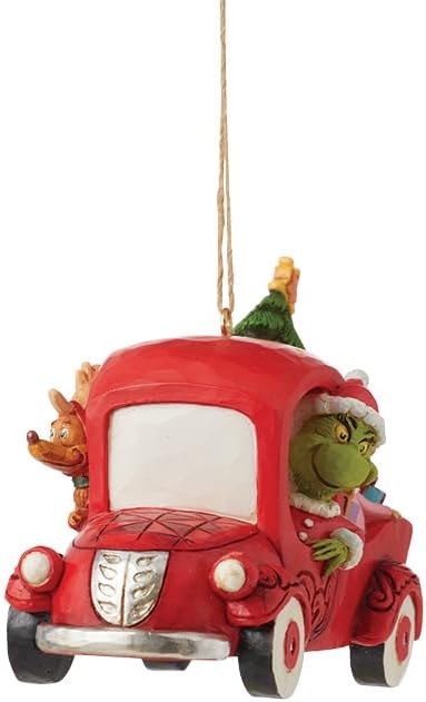 Grinch Red Truck Hanging Ornament (Jim Shore)