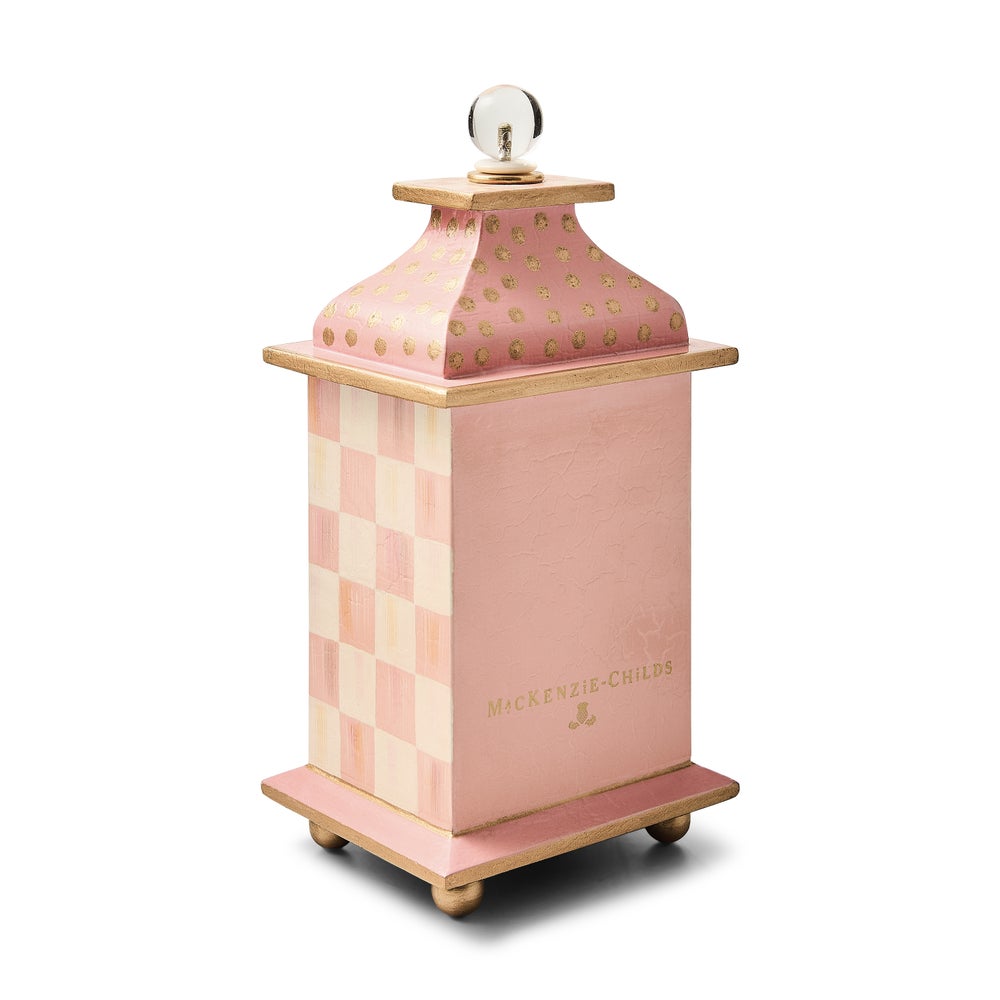 Rosy Check Desk Clock (Mackenzie Childs)