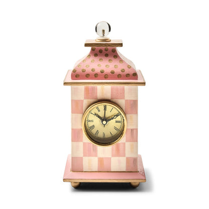 Rosy Check Desk Clock (Mackenzie Childs)