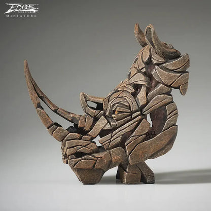 Miniature Rhinoceros Bust (Edge Sculpture by Matt Buckley)