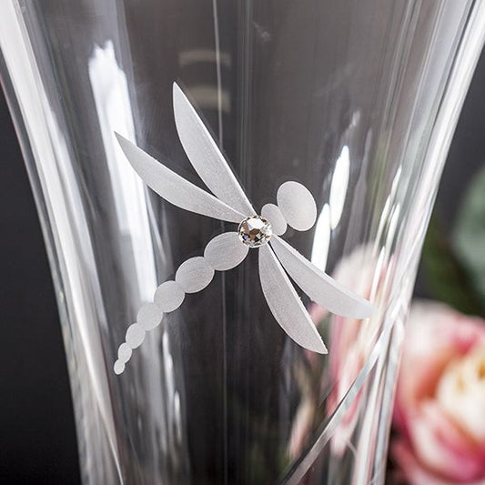Dragonfly Large Vase (Dartington Crystal)