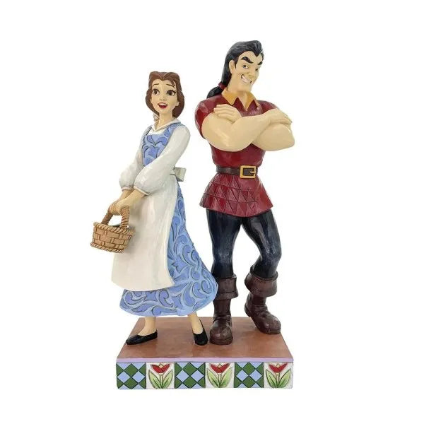 Brilliant & Boorish - Belle & Gaston Figurine (Disney Traditions)