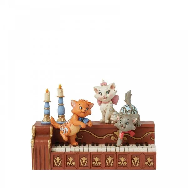 Paws at Play - Aristocats Kittens on Piano Figurine (Disney Traditions)