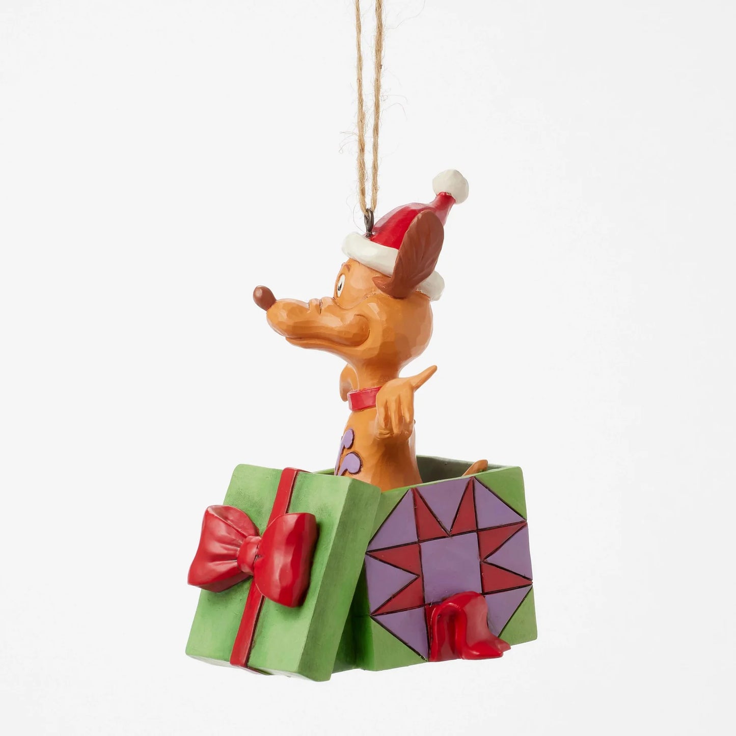 Max in a Present Hanging Ornament (Jim Shore)