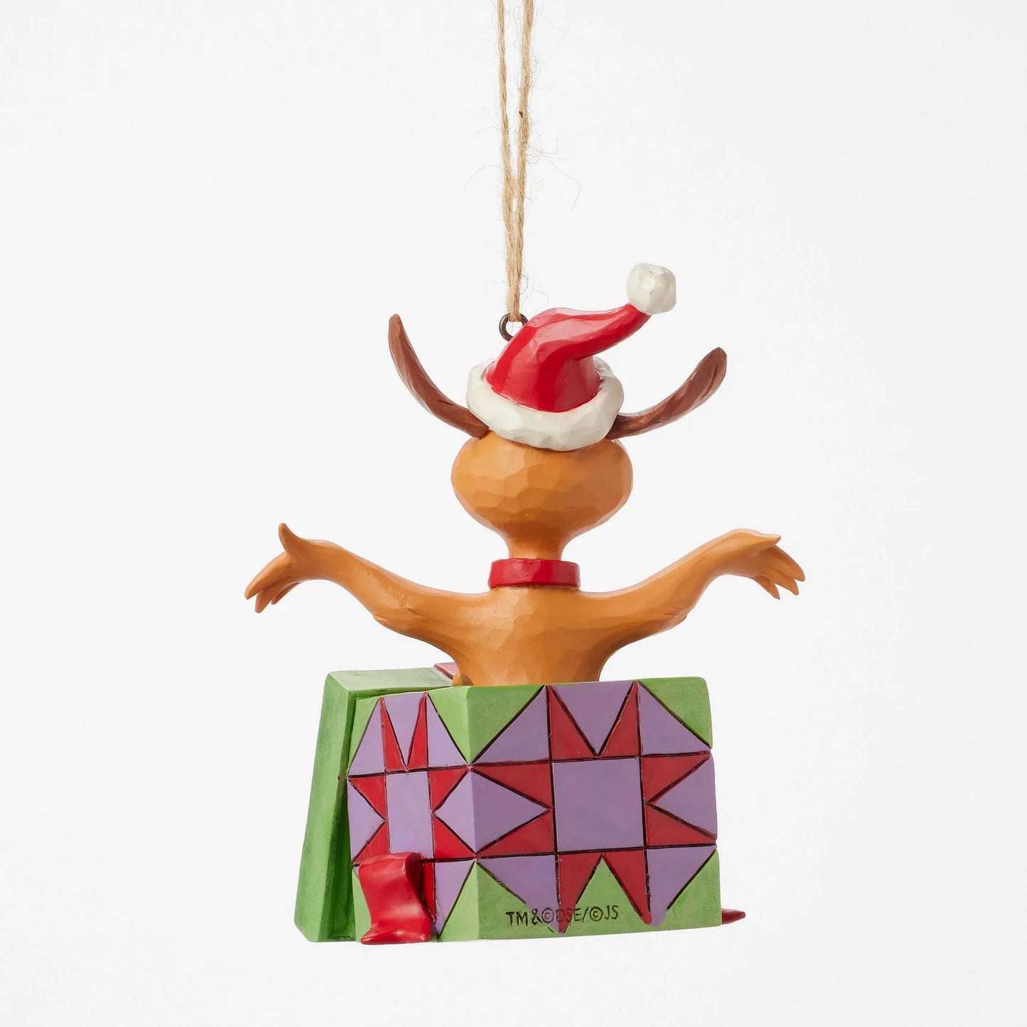 Max in a Present Hanging Ornament (Jim Shore)