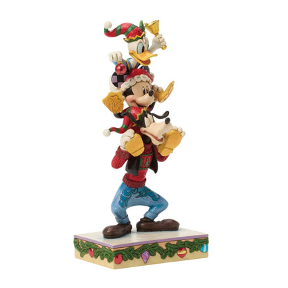 A Holiday Pile Up (Mickey, Donald and Goofy Stacked Figurine) PRE ORDER DUE Q2