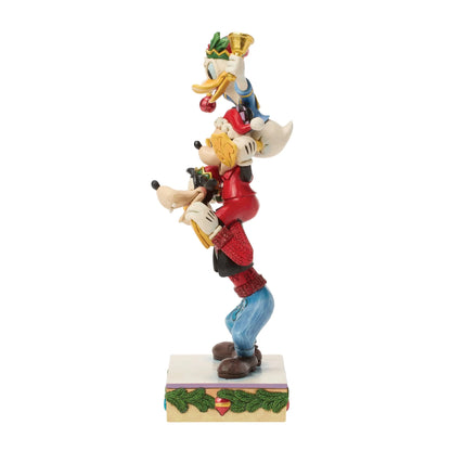 A Holiday Pile Up (Mickey, Donald and Goofy Stacked Figurine) PRE ORDER DUE Q2