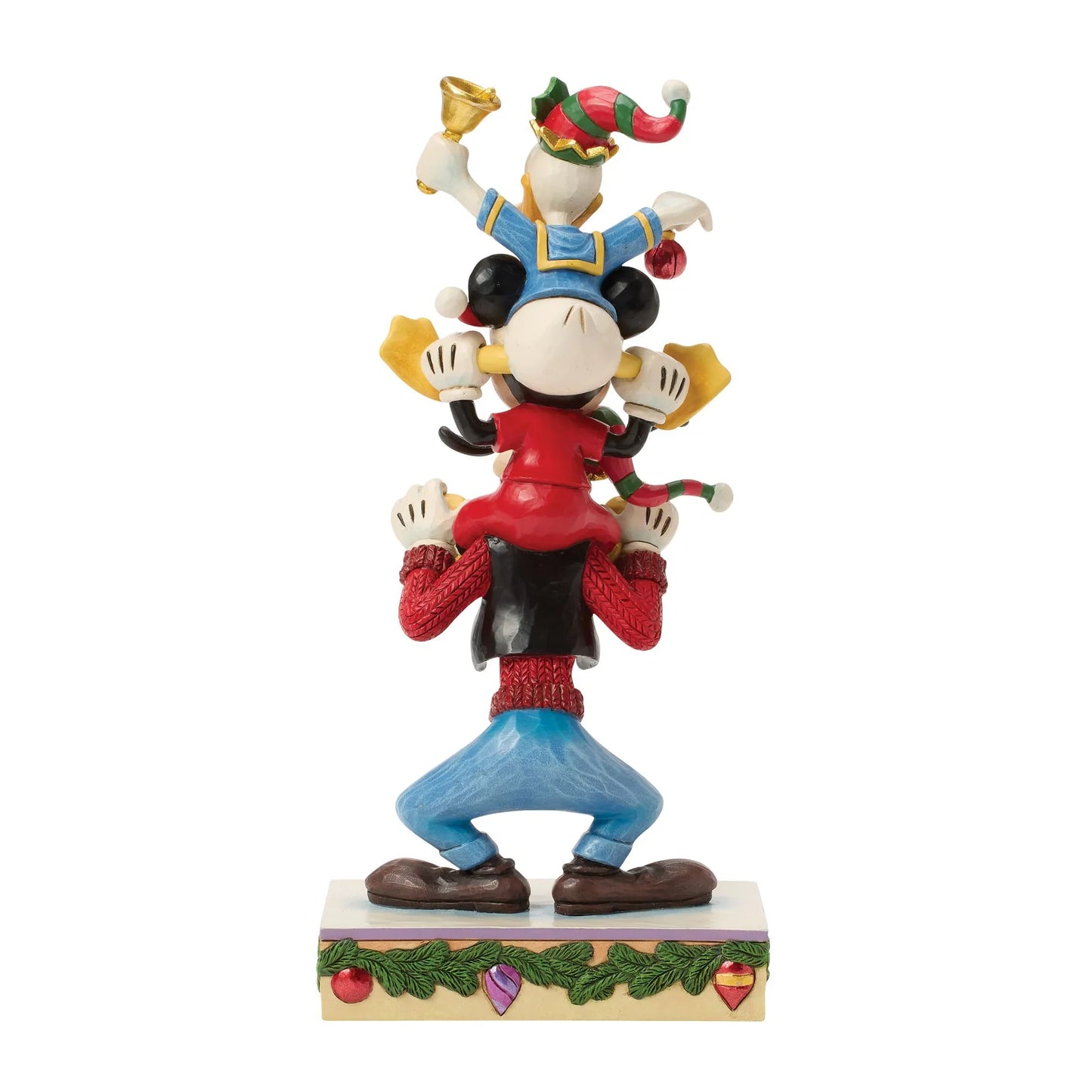 A Holiday Pile Up (Mickey, Donald and Goofy Stacked Figurine) PRE ORDER DUE Q2