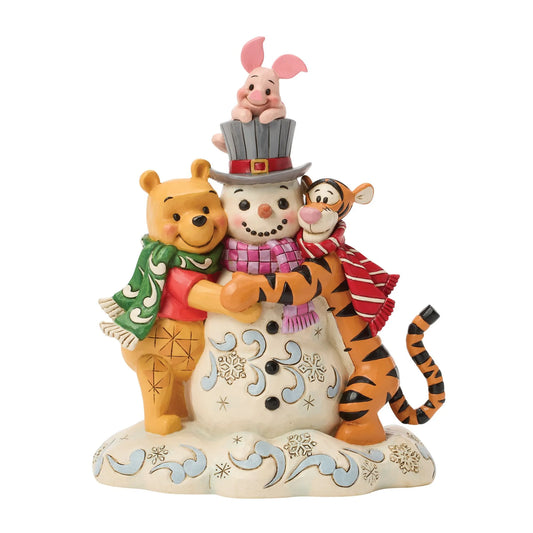 A Chilly Creation (Pooh and Friends Hugging Snowman Figurine) PRE ORDER DUE Q2
