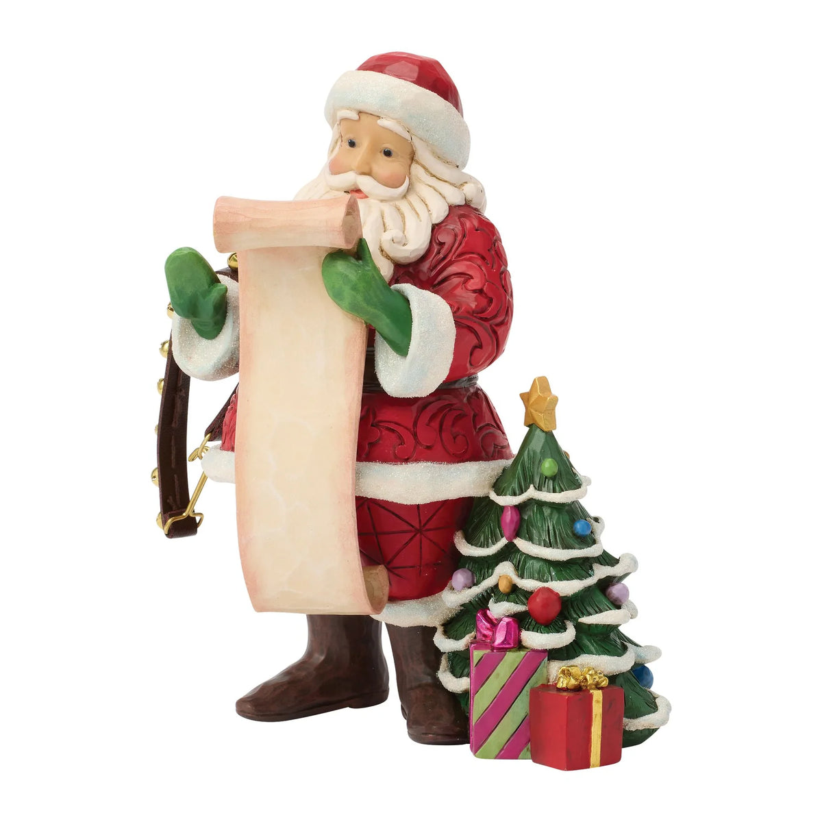 Santa Reading Wish List (Jim Shore - Christmas Ornaments)