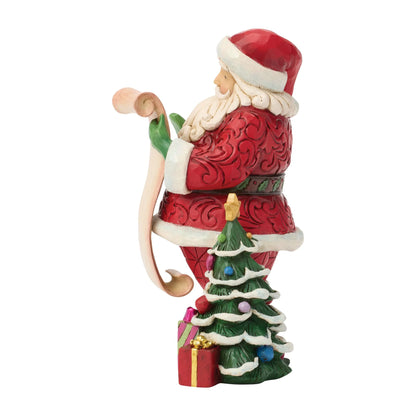 Santa Reading Wish List (Jim Shore - Christmas Ornaments)
