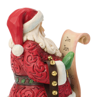 Santa Reading Wish List (Jim Shore - Christmas Ornaments)