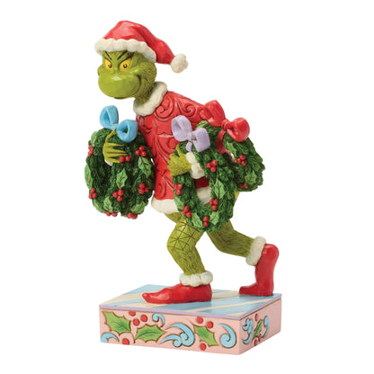 The Grinch Stealing Wreaths Figurine (Jim Shore)