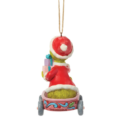 The Grinch in Wagon Hanging Ornament (Jim Shore)