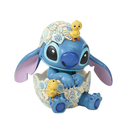 Stitch Egg With Chicks Figurine (Disney Traditions) - PRE ORDER DUE TBC