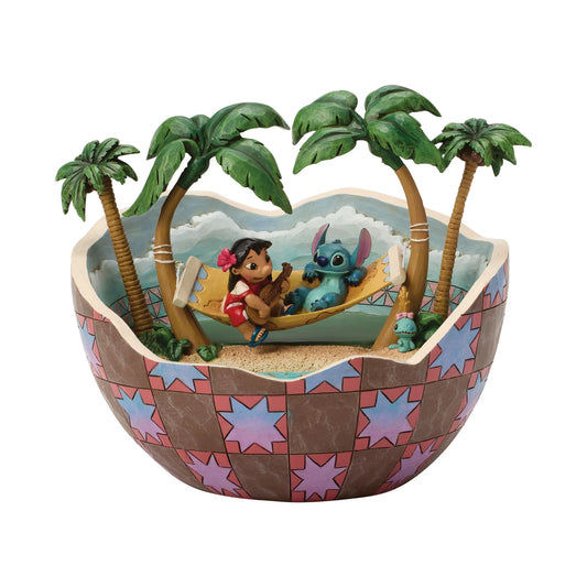 Lilo Stitch Coconut Nut Movie Moment Figurine (Disney Traditions) - PRE ORDER DUE TBC