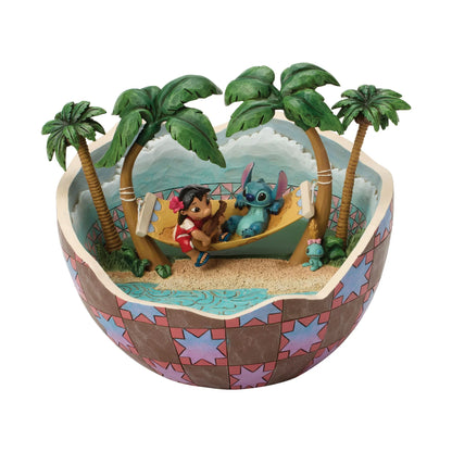 Lilo Stitch Coconut Nut Movie Moment Figurine (Disney Traditions) - PRE ORDER DUE TBC