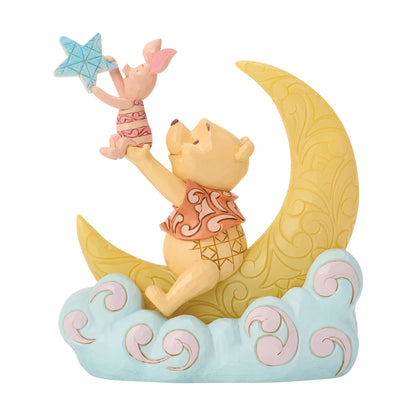Pooh and Piglet LED Moon Figurine (Disney Traditions) - PRE ORDER DUE TBC