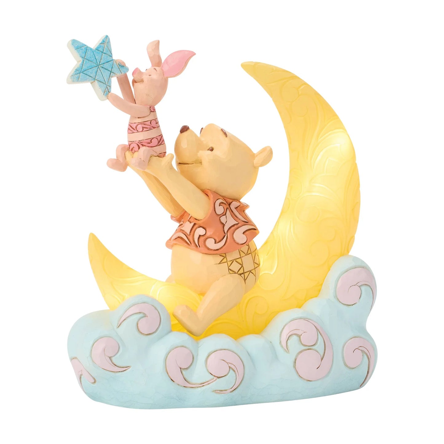 Pooh and Piglet LED Moon Figurine (Disney Traditions) - PRE ORDER DUE TBC