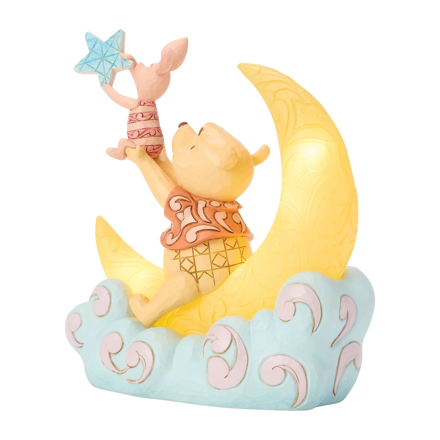 Pooh and Piglet LED Moon Figurine (Disney Traditions) - PRE ORDER DUE TBC