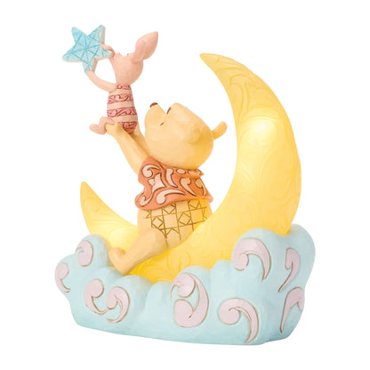 Pooh and Piglet LED Moon Figurine (Disney Traditions) - PRE ORDER DUE TBC