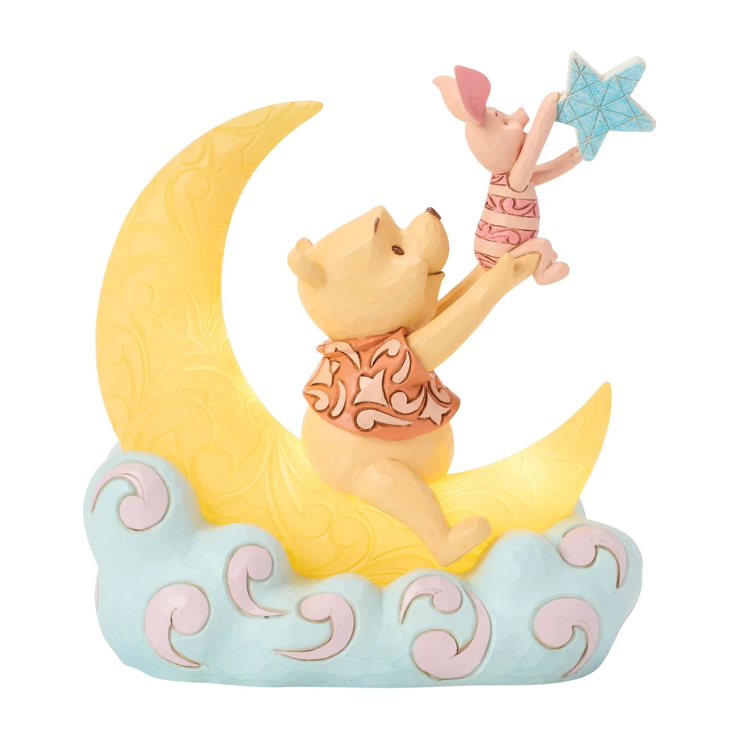 Pooh and Piglet LED Moon Figurine (Disney Traditions) - PRE ORDER DUE TBC