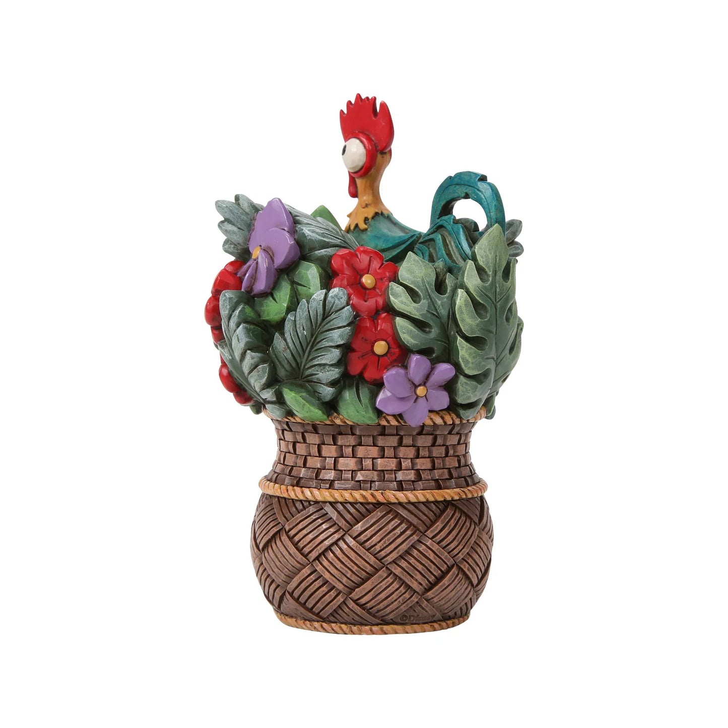 Pua And Hei Hei Flower Basket Figurine (Disney Traditions) - PRE ORDER DUE TBC